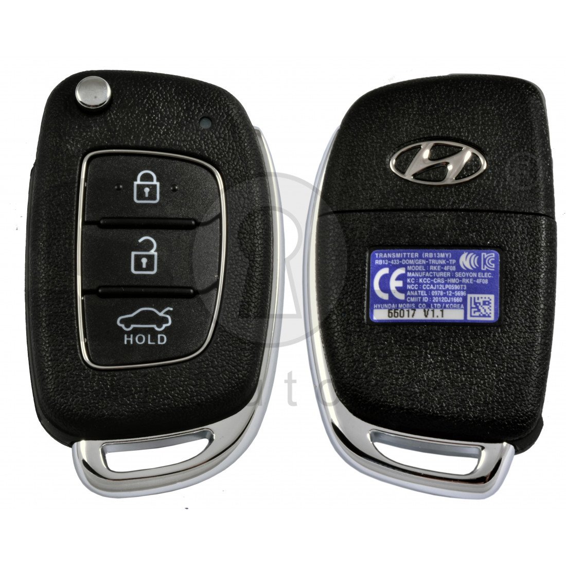 Oem Flip Key For Hyundai Accent Buttons Frequency Mhz