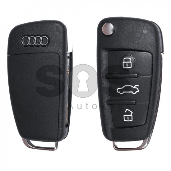 OEM Set for Audi A6/Q7 Buttons:3 / Frequency:868MHz / Transponder: 8E ...