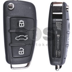 OEM Set for Audi A3/S3/RS3 2013+ Buttons:3 / Frequency: 433MHz / Transponder: Megamos 88/ AES / Blade signature:HU66 / Immobiliser System: MQB / Part No : 8V0837220C; FOR KOREAN MARKET OEM Set for Audi A3/S3/RS3 2013+ Buttons:3 / Frequency: 433MHz / Transponder: Megamos 88/ AES / Blade signature:HU66 / Immobiliser System: MQB / Part No : 8V0837220C; FOR KOREAN MARKET