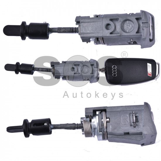 OEM Set for Audi A3/RS3 Buttons:3 / Frequency: 433MHz / Transponder: ID48 / Blade Signature: HU66 / Immobiliser System: Dashboard / Key Part No: 8V0837220P / Set Part Number: 8V1800375BL / Keyless Go OEM Set for Audi A3/RS3 Buttons:3 / Frequency: 433MHz / Transponder: ID48 / Blade Signature: HU66 / Immobiliser System: Dashboard / Key Part No: 8V0837220P / Set Part Number: 8V1800375BL / Keyless Go