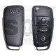OEM Set for Audi Q2 Buttons:3 / Frequency: 434 MHz / Transponder: Megamos Crypto/ 128-bit/ AES / Blade Signature: HU66 / Immobiliser System: MQB / Set Part Number: 83C800375AD / Key Part No: 81A837220D / Keyless GO / RIGHT DOOR
