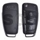 OEM Set for Audi Buttons:3 / Frequency: 434 MHz / Transponder: Megamos Crypto/ 128-bit/ AES / Blade Signature: HU66 / Immobiliser System: MQB / Set Part Number: 83C800375AB / Key Part No: 81A837220 / RIGHT DOOR