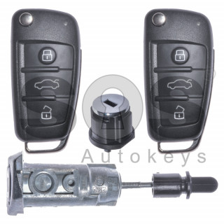 OEM Set for Audi RS Buttons:3/Frequency:434 MHz/Transponder  