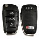 OEM Set for Audi Q2 RS  Buttons:3 / Frequency: 434MHz / Transponder: Megamos 88 / AES / Blade Signature: HU66 / Immobiliser System: MQB / Set Part Number: 83B 800 375 BM / Key Part No: 81A 837 220M