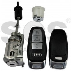 OEM Set for Audi   Buttons:3 / Frequency:434MHz / Blade Signature:HU162T / Set Part No: 4M1 800 375 D / Key Part No:  4N0 959 754 CQ/ Keyless GO