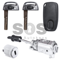 OEM Set for Audi A4/A5/A6/A7/A8/Q5 Transponder: PCF7945 / Blade Signature:HU66 / Immobiliser System: BCM / Part No: 8K1 800 375 BB / 8K1 800 375 BD