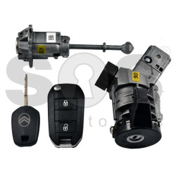 OEM Set for Citroen Buttons:2 / Frequency: 433MHz / Transponder: NCF296/HITAG AES SET   / KEY Part No:  98 538 62 480 00/985386248000 