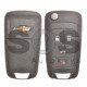 OEM Set for Chevrolet Buttons:3+1 / Frequency: 433MHz / Transponder: HITAG2/ ID46 / Blade Signature: HU100 / Manufacture: WITTE / Part No: GM13582820 / KEYLESS GO