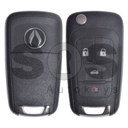 OEM Set for GM Buttons:3+1 / Transponder: HITAG2/ ID46 / Blade Signature: HU100 / Manufacture: WITTE / Set Part No: 20972880 / KEYLESS GO OEM Set for GM Buttons:3+1 / Transponder: HITAG2/ ID46 / Blade Signature: HU100 / Manufacture: WITTE / Set Part No: 20972880 / KEYLESS GO