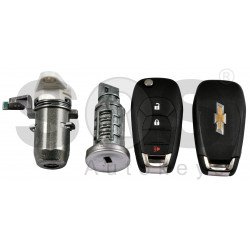 OEM Set for Chevrolet Buttons:2+1P / Frequency: 433MHz / Transponder: PCF:7961E/NCF296/HITAG 2 EXTENDED / Blade Signature: HU100 / Manufacture: WITTE / Part No: GM13513841 OEM Set for Chevrolet Buttons:2+1P / Frequency: 433MHz / Transponder: PCF:7961E/NCF296/HITAG 2 EXTENDED / Blade Signature: HU100 / Manufacture: WITTE / Part No: GM13513841