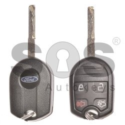 OEM Set for Ford Buttons:3+1 / Frequency: 315MHz / Transponder: TMS37145/ 80-Bit/ ID6D63 / Blade Signature: HU101 / Manufacture: FoMoCo / Part No: AE8T15K601AA