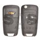 OEM Set for Chevrolet Buttons:3 / Frequency: 434MHz / Transponder: HITAG2/ ID46 / Blade Signature: HU100 / Manufacture: WITTE / Part No: GM13501938 / KEYLESS GO