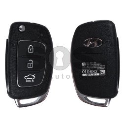 OEM Set for Hyundai Elantra/ I20/ I10 2014+ Buttons:3 / Frequency: 433MHz / Transponder:4D60 / Blade Signature: HY22 / Immobiliser System: Immobiliser Box / Part No: 95430-C7600 
