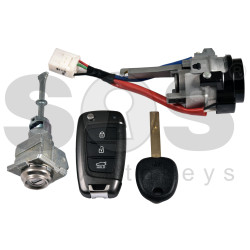 OEM Set for Hyundai ACCENT 2018+  Buttons:3 / Frequency: 433MHz / Transponder:  PCF7938/HITAG 3  