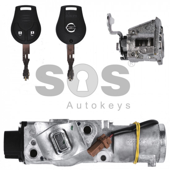 OEM Set for Nissan Juke Buttons:2 / Frequency: 433MHz / Transponder: PCF7936