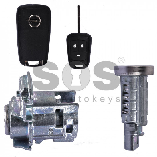 OEM Set for Opel Buttons:3 / Frequency: 433MHz / Transponder: PCF7937 / Blade Signature: HU100 / Immobiliser System:BCM / Manufacture:Valeo