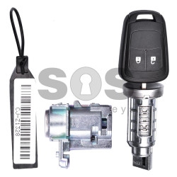 OEM Set for Opel Astra J/ Insignia Buttons:2 / Frequency: 433MHz / Transponder: PCF7937 / Blade Signature: HU100 / Manufacture: Valeo/ Part No: CJ - Z4000