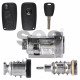 OEM Set for Peugeot Boxer Buttons:3 / Flip Key Transponder: PCF7946 / Regular Key Transponder: PCF7936 / Immobiliser System:BCM / Part No: 735592038/ 61145501