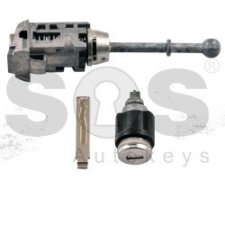 OEM Set For Peugeot   / Door lock + Glove box  + key blade   