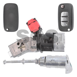 OEM Set Ren Fluence Buttons:3 / Frequency: 433MHz / Transponder: PCF7961 / Blade signature:VA2 / Immobiliser System:BCM / Part No: 806010060R
