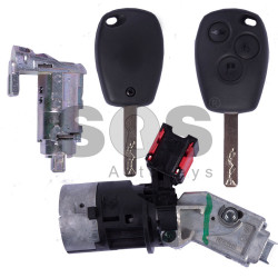 OEM Set Ren Buttons:3 / Frequency: 434MHz / Transponder: PCF7947/ HITAG2/ ID46 / Blade signature:VA2 / Immobiliser System:BCM / Part No: 806012245R
