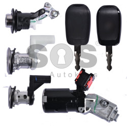 OEM Set for Ren 2016+ Buttons:3 / Frequency: 433MHz / Transponder: HITAG 128-Bit AES / Immobiliser System:BCM / Part No: 806016782R