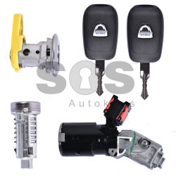 OEM Set for Dacia 2016+ Buttons:2 / Frequency: 433MHz / Transponder: HITAG 128-Bit AES / Immobiliser System:BCM / Part No: 806013815R