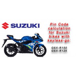 Suzuki bikes Keyless GO PIN CODE
