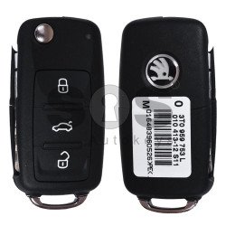 OEM Set for Skoda Buttons:3 / Frequency: 433MHz / Transponder: ID48 / Blade signature:HU66 / Immobiliser System: Dashboard UDS / Part No: 3T0959753L OEM Set for Skoda Buttons:3 / Frequency: 433MHz / Transponder: ID48 / Blade signature:HU66 / Immobiliser System: Dashboard UDS / Part No: 3T0959753L