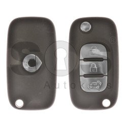 OEM Set for Smart Buttons:3 / Frequency: 434MHz / Transponder: HITAG 128-Bit AES / Blade signature:VA2 / Immobiliser System:BCM / Set Part No: 4537608900 / Key Part No: 336638