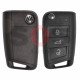 OEM Set for VW TIGUAN Buttons:3 / Frequency: 434MHz / Transponder: MEGAMOS 88/ AES / Blade Signature: HU162T / Immobiliser System: MQB / Set Part No: 5NA800375BG / Key Part No: 5G6959753Q / LEFT Door