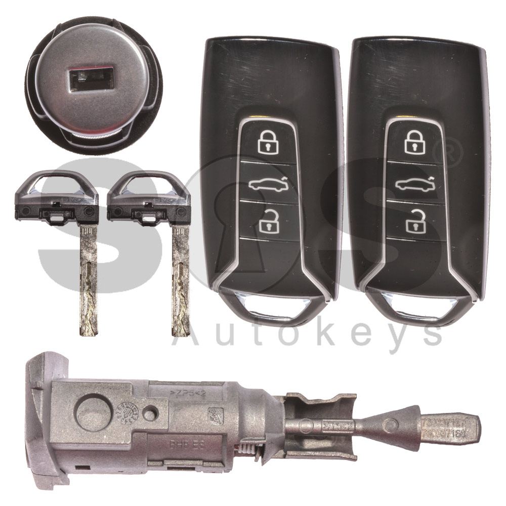 OEM Set for VW Touareg 2018+ Buttons:3 / Frequency: 434MHz  