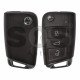 OEM Set for VW TIGUAN Buttons:3 / Frequency: 434MHz / Transponder: MEGAMOS 88/ AES / Blade Signature: HU162T / Immobiliser System: MQB / Set Part No: 5NA800375AE / Key Part No: 5G 959753AG / LEFT Door