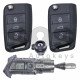 OEM Set for VW Buttons:3 / Frequency: 434MHz / Transponder: Megamos Crypto 88/ AES / Blade Signature: HU162T / Immobiliser system: MQB / Set Part No: 5NA800375CT / Key Part No: 5G6959752CF / RIGHT DOOR
