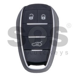 OEM Smart Key for Alfa Romeo Giulia/Stelvio Buttons:3 / Frequency: 433MHz / Trasnponder: HITAG 128-Bit AES / Blade signature: SIP22 / Immobiliser System: BCM / Keyless Go (OEM Board - Aftermarket Shell)