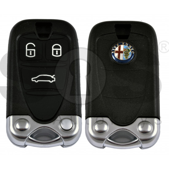Smart Key for Alfa Romeo 159 / Brera / Spider / Buttons:3 / Frequency: 434MHz / Trasnponder: PCF 7941 HITAG ID46  / Blade signature: SIP22 / 