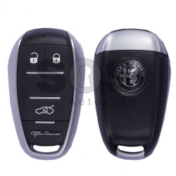 OEM Smart Key for Alfa Romeo Giulia/Stelvio Buttons:3 / Frequency: 433MHz / Trasnponder: HITAG 128-Bit AES / Blade signature: SIP22 / Immobiliser System: BCM / Keyless Go