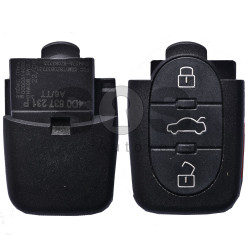 OEM Flip Key for Audi A6/TT Buttons:3+1 / Frequency: 315MHz / Transponder: ID48/ID48 CAN / Blade signature:HU66 / Part No:4D0837231 P (Remote Only)
