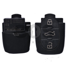 OEM Flip Key for Audi A6/TT Buttons:3+1 / Frequency:315MHz / Transponder: ID48/ID48 CAN / Blade signature:HU66 / Part No: 4D0 837 231 M (Remote Only)