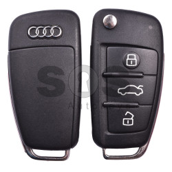 OEM Flip Key for Audi A1/Q3 Buttons:3 / Frequency:434MHz / Transponder:ID48  / Part No:8X0 837 220S/8X0837220S	 / Blade signature:HU66 /  KOREAN MARKET