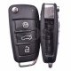 OEM Flip Key for Audi A4 Buttons:3 / Frequency:434MHz / Transponder:ID48 CAN / Part No:8E0 837 220 Q / Immobiliser System : RB4 / RB8 / Blade signature:HU66