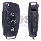 OEM Flip Key for Audi A3/S3/RS3 2013+ Buttons:3 / Frequency:434 MHz / Transponder: E8 Megamos / Part No 8V0 837 220 / Blade signature:HU66 / Immobiliser System:MQB 