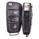 OEM Flip Key for Audi A1/Q3 Buttons:3 / Frequency:434MHz / Transponder:ID48 CAN / Part No:8X0 837 220 / 8X0 837 220 D / Blade signature:HU66 / Immobiliser System:Dashboard