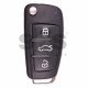 OEM Flip Key for Audi A3/S3 Buttons:3 / Frequency:315 MHz / Transponder:Megamos AES / Blade signature:HU66 / Part No: 8V0 837 220B