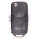 OEM Flip Key for Audi A8 Buttons:3 / Frequency:433MHz / Transponder:PCF 7946/ID 46 / Blade signature:HU66 / Immobiliser System:Kessy/Continental/Siemens / Part No:4E0 837 220 H