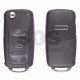 Flip Key for Audi A8 2002+ Buttons:3 / Frequency:433MHz / Transponder:PCF 7942/7944 /HITAG2 / Blade signature:HU66 / Immobiliser System:Kessy/ Part No:4E0 837 220AK / Keyless Go