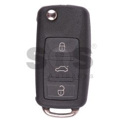 Flip Key for Audi A8 Buttons:3 / Frequency:433MHz / Transponder:PCF 7946/ID 46 / Blade signature:HU66 / Immobiliser System:Kessy / Part No:4E0 837 220 H