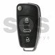 OEM Flip Key for Audi R8 Buttons:3 / Frequency:433MHz / Transponder: ID 48/Megamos / Part No:420 837 220 / Immobiliser System:Dashboard / Blade signature:HU66
