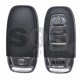 Smart Key for Audi A4L/Q5 Buttons:3 / Frequency: 315MHz / Transponder: HITAG Audi / Blade signature: HU66 / Immobiliser System: BCM 2 / Part No: 8K0959754C