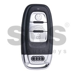 OEM Smart Key for Audi A4/Q5/A5 Buttons: 3 / Frequency: 868MHz / Transponder: HITAG Audi/ PCF7945ATJ /  Blade signature: HU66 / Part No: 8K0959754D / Keyless Go 